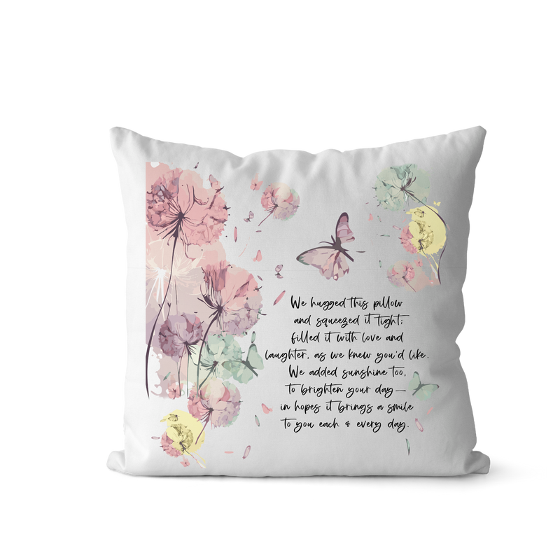 DTF Cushion Print - Butterfly Hugged