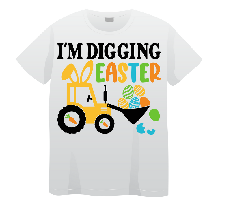 DTF Transfer Sheet - Digging Easter