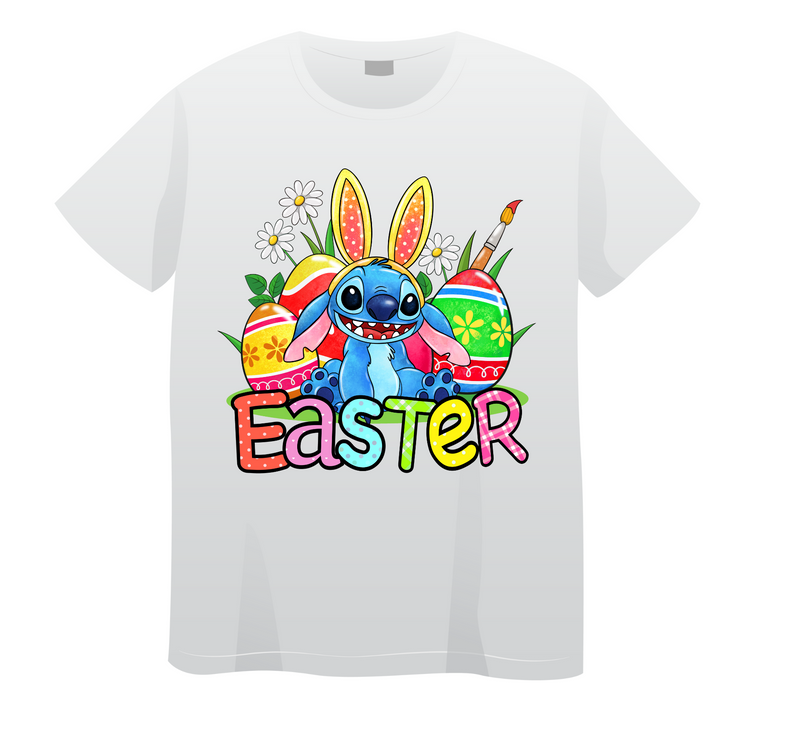 DTF Transfer Sheet - Blue Alien Easter