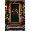 Christmas Sublimation Oval Welcome Sign Print - Merry Christmas GR