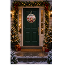 Christmas Sublimation Round Welcome Sign Print - Have a Mooey Christmas