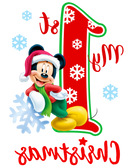 DTF Transfer Sheet - Mouse First Christmas