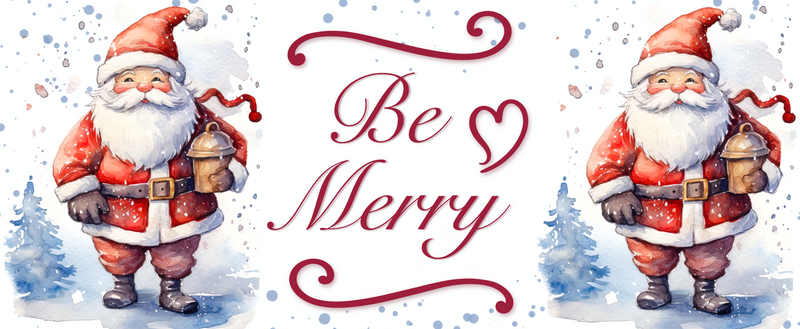 Be Merry Printed Sublimation Paper for 11oz mug.