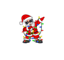 DTF Transfer Sheet -Dabbing Santa