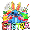 DTF Transfer Sheet - Happy Easter Alien