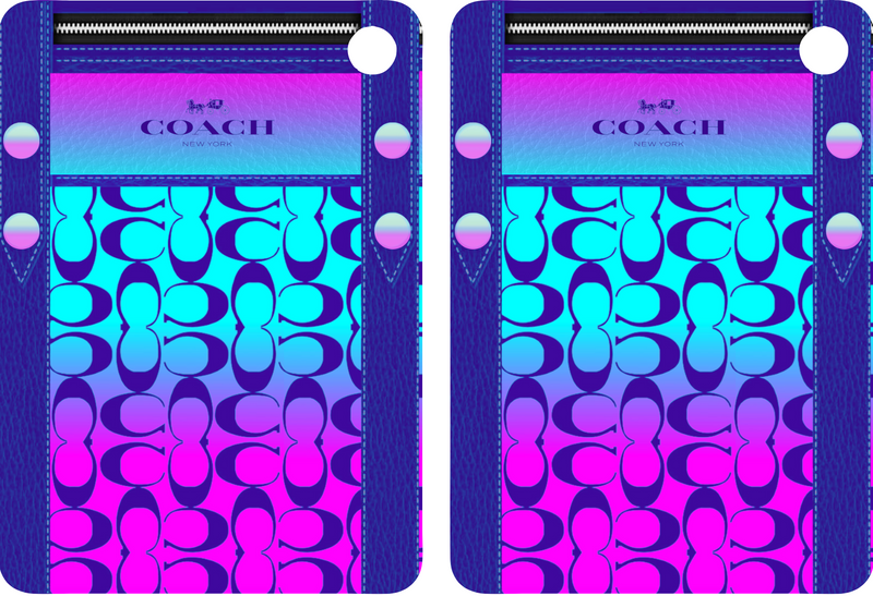 Leather Coach Sublimation Print to fit Sublimation Rectangle hardwood Keyrings.