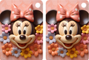 Happy Mrs. Mouse Sublimation Print to fit Sublimation Rectangle hardwood Keyrings.