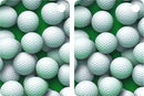 Golf Balls Sublimation Print to fit Sublimation Rectangle hardwood Keyrings.
