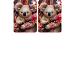 Koala Sublimation Print to fit Sublimation Rectangle hardwood Keyrings.