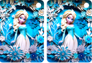 3D Princess Sublimation Print to fit Sublimation Rectangle hardwood Keyrings.