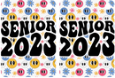 Senior 2023 Sublimation Print to fit Sublimation Rectangle hardwood Keyrings.