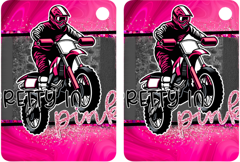 Pretty in Pink Sublimation Print to fit Sublimation Rectangle hardwood Keyrings.