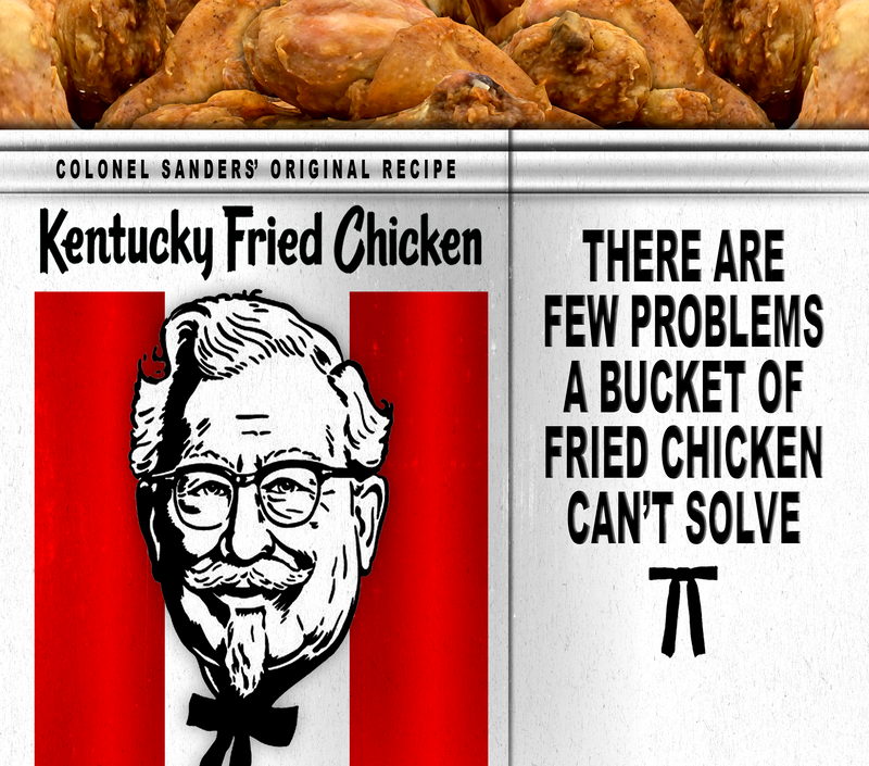 Fried Chicken 20oz Skinny Tumbler Printed Paper