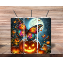 Halloween Butterfly Pumpkin 20oz Skinny Tumbler Printed Paper