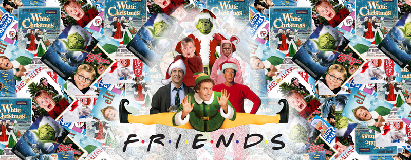 Christmas Movie Friends Printed Sublimation Paper for 11oz mug.