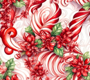 Candy Cane Pattern 20oz Skinny Tumbler Printed Paper
