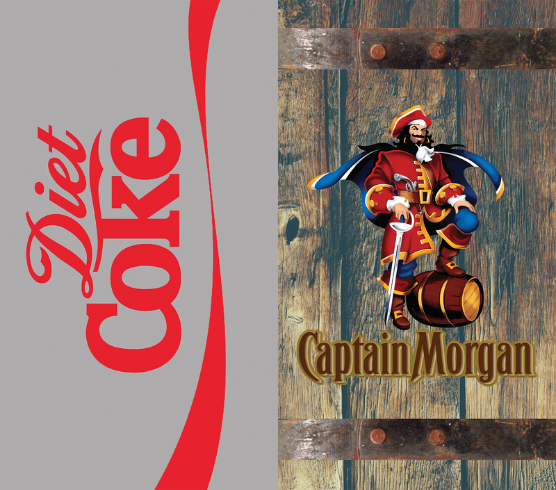 Spiced Rum 20oz Skinny Tumbler Printed Paper