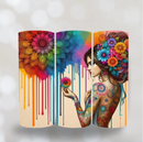 Cream Floral Dream Catcher 20oz Skinny Tumbler Download file