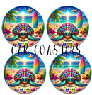 Car Coaster Sublimation Prints -Turtle