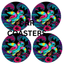 Car Coaster Sublimation Prints -Turtle