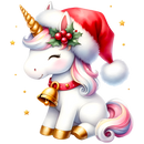 DTF Transfer Sheet - Christmas Unicorn