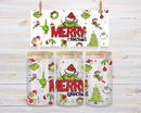 UV DTF 16oz Can Glass Wraps - CHRISTMAS