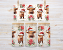 UV DTF 16oz Can Glass Wraps - CHRISTMAS