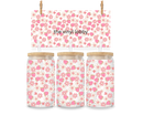 UV DTF 16oz Can Glass Wraps - FLOWERS
