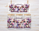 UV DTF 16oz Can Glass Wraps - HIGHLANDER COWS