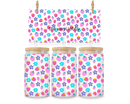 UV DTF 16oz Can Glass Wraps - FLOWERS
