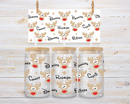 UV DTF 16oz Can Glass Wraps - CHRISTMAS