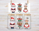 UV DTF 16oz Can Glass Wraps - CHRISTMAS