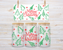 UV DTF 16oz Can Glass Wraps - CHRISTMAS