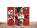 20oz Skinny Tumbler Printed Paper - Tattoo Lady