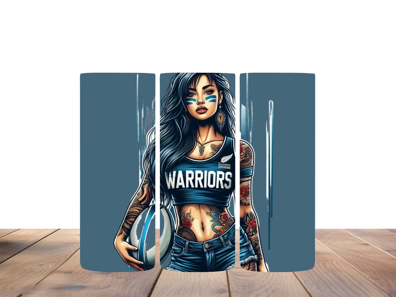 20oz Skinny Tumbler Printed Paper - Tattoo Lady