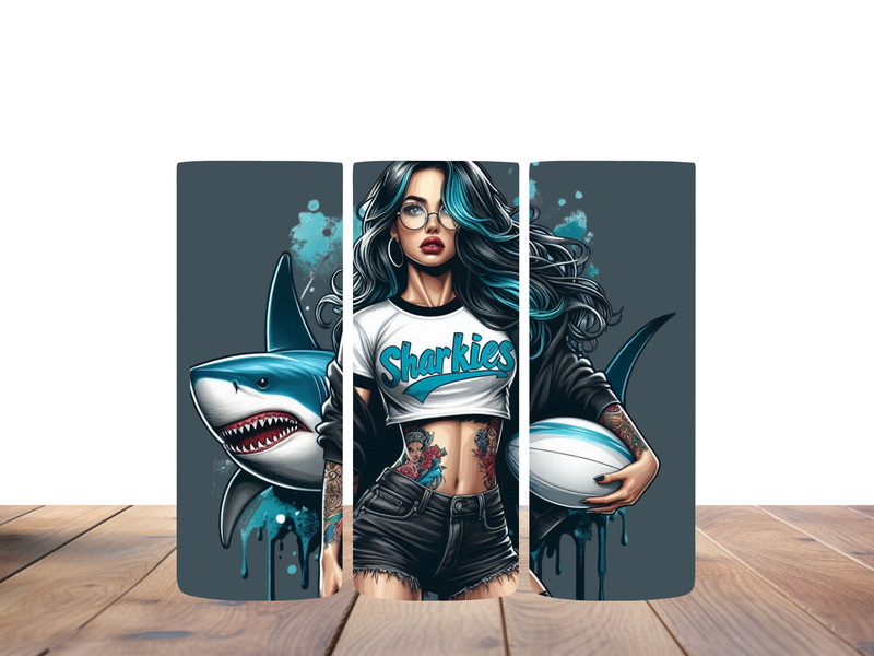 20oz Skinny Tumbler Printed Paper - Tattoo Lady