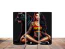 20oz Skinny Tumbler Printed Paper - Tattoo Lady