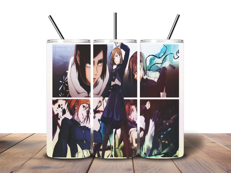 20oz Skinny Tumbler Printed Paper - Anime