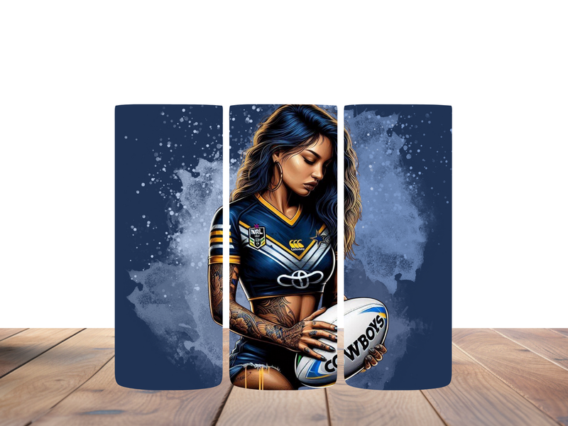 20oz Skinny Tumbler Printed Paper - Tattoo Lady