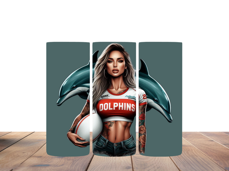 20oz Skinny Tumbler Printed Paper - Tattoo Lady