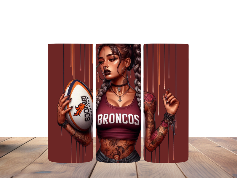 20oz Skinny Tumbler Printed Paper - Tattoo Lady