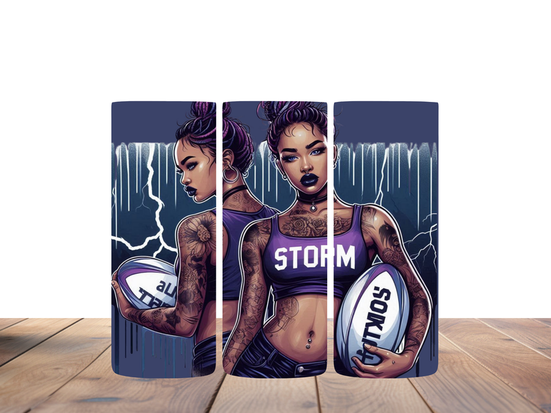 20oz Skinny Tumbler Printed Paper - Tattoo Lady