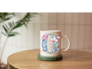 UV-DTF Prints - Alphabet Letters - BLUE STAINED GLASS