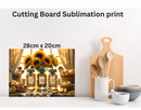 Cutting Board Sublimation Print - Live, Laugh, Live
