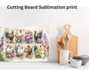 Cutting Board Sublimation Print - Vintage Rooster