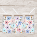 UV DTF 16oz Can Glass Wraps - FLOWERS