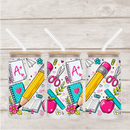 UV DTF 16oz Can Glass Wraps - Teacher