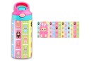 12oz Sublimation Flip Top Water Bottle Print - Bubu