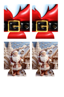 3D Santa suite/Santa Sublimation Print to fit Can/stubby Coolers.