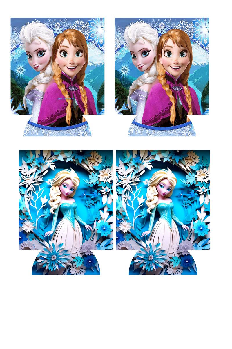 Ice Princess Sublimation Print to fit Can/stubby Coolers.